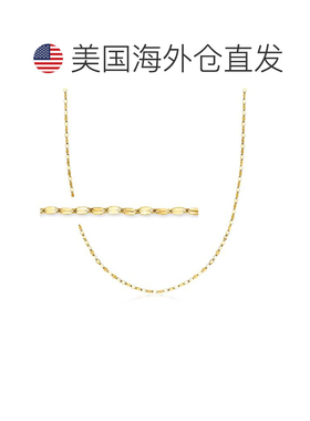 自营Ross-Simons 意大利 1.5 毫米 18 克拉黄金 Lumachina 链项链