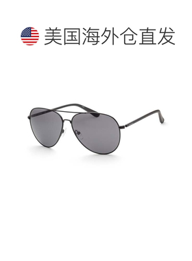 自营Calvin Klein Unisex 60mm Matte Black Sunglasses - matte