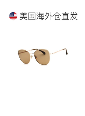 自营Max Mara女士MM0114-K 58毫米太阳镜-金色 美国奥莱直发