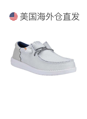 自营Hey Dude Wally Funk Open Mesh 40898-143 Men's White Slip