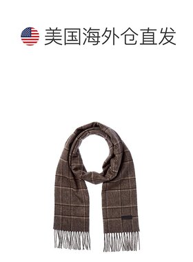 自营Bruno Magli Silk & Cashmere-Blend Scarf - brown 美国奥