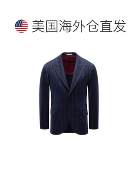 自营Brunello Cucinelli Virgin Wool Men's Blazer - blue 美国