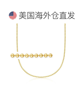 自营Ross-Simons Italian 2.5mm 18kt Gold Over Sterling Bead-C
