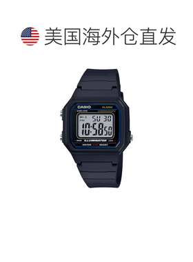 自营Casio Men's Classic Black Digital Watch with Clear Dial