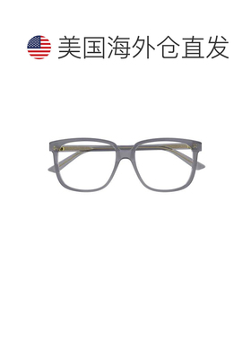 自营bottega venetaBv1315o半透明灰色方形镜框眼镜-灰色 美国奥