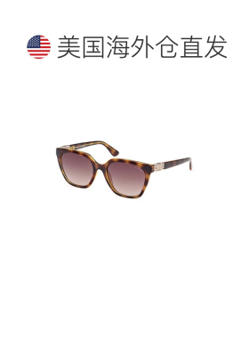 自营Guess Resin Women's Sunglasses - brown 美国奥莱直发