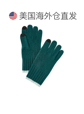 自营Phenix罗纹袖口羊绒手套-蓝色 美国奥莱直发