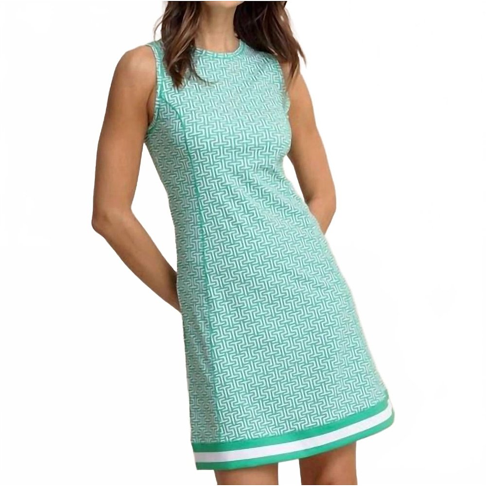 自营southern tideLyllee St Geo简单绿色印花表演裙-简单绿色 美 - 图2