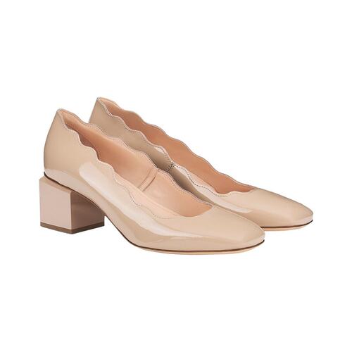 自营AGL Angie Wave Patent Pump - brown 美国奥莱直发高跟鞋 - 图2