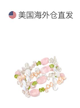 自营 ross-simonsRoss Simons 4-5mm多色养殖珍珠和多宝石珠宝套3