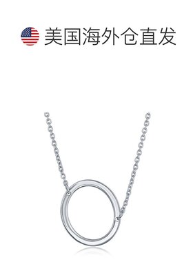 自营 simona纯银侧面初始项链 - o 美国奥莱直发