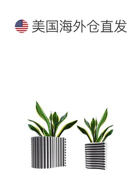 jonathan yArlo 现代波西米亚室内卷帘曲线环保 3D 打印花盆带排