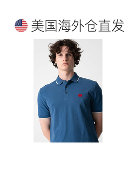 自营Hugo Boss Hugo Men's Deresino 232 Square Logo Polo Shirt