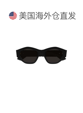 自营bottega venetaBv1408s棱角镜框太阳眼镜-黑色 美国奥莱直发