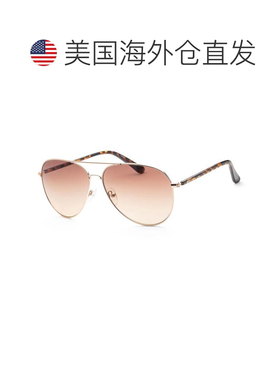 自营Calvin Klein Unisex 60mm Gold Sunglasses - gold 美国奥莱