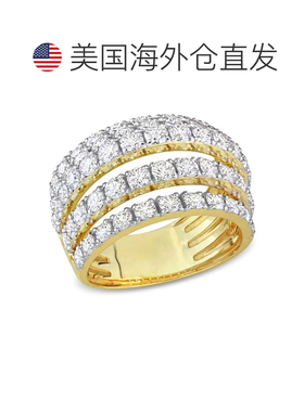 自营 Mimi & Max 3 1/10 克拉 TDW 14k 金钻石线圈戒指 - 白色 美