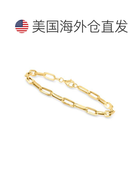 自营ross-simonsCanaria 10kt 黄金回形针链式手链 - 8 英寸 美国