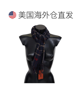 自营Missoni Checke Unisex Neck Wrap Fringes Men's Scarf - bl