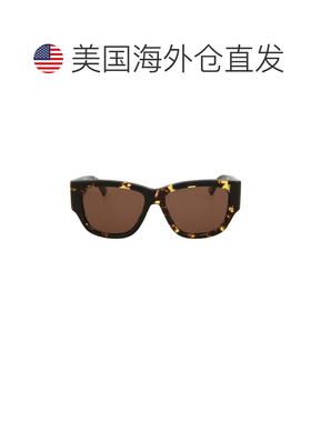 自营bottega veneta方形醋酸板材太阳镜-黑色黑色灰色 美国奥莱直