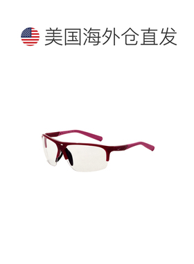 自营Nike Men's 69 mm Red Sunglasses - magenta 美国奥莱直发