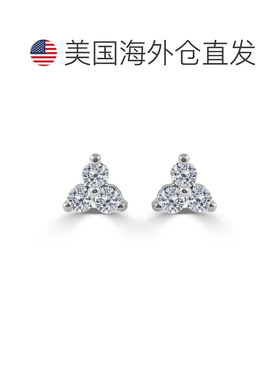 自营sabrina14k 金 & 钻石耳钉 - 白色 美国奥莱直发