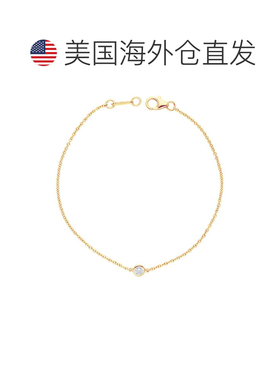 自营diana m.14K 黄金 0.15 克拉。钻石手链 - 黄色 美国奥莱直发