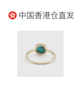 自营 日潮 agete 阿卡朵 K10绿松石戒指