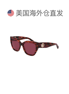 自营Longchamp Acetate Women's Sunglasses - brown 美国奥莱直