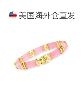 自营Ross-Simons 绿玉“Good Fortune”手链 18kt 金黄金手链 - 7