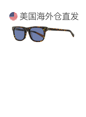 自营Shinola男式怪物矩形太阳镜SH1502S 242深琥珀色乌龟52mm-242