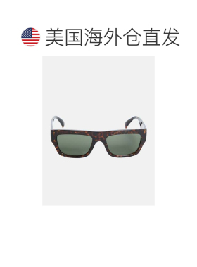 自营guessNarrow Square Plastic Wayfarers - dark havana 美国