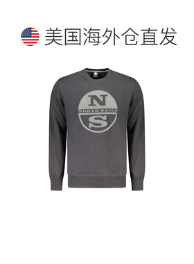 自营North Sails Cotton Men Men's Sweatshirt - black 美国奥莱