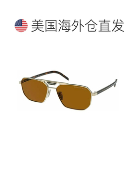 自营Prada  PR 58YS ZVN5Y1 57mm Unisex Rectangle Sunglasses -