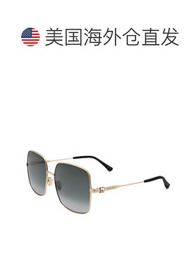 自营Jimmy Choo女士58毫米灰色太阳镜-黑金 美国奥莱直发