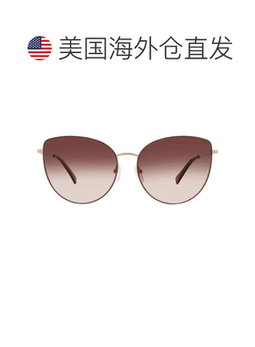 自营Longchamp Brown Gradient Cat Eye Ladies Sunglasses LO158