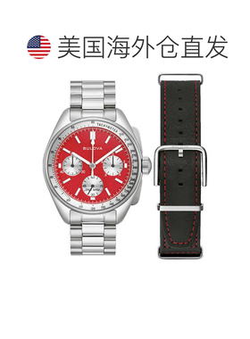 自营Bulova Men's Lunar Pilot Archive Series Red Dial Watch -