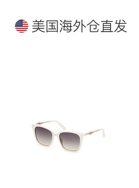 自营Guess Resin Women's Sunglasses - white 美国奥莱直发