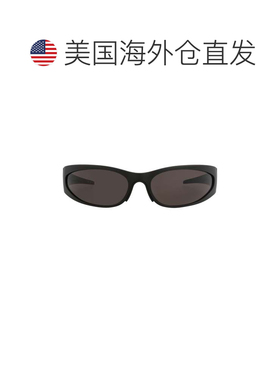 自营balenciagaShield-Frame铝合金太阳眼镜-黑色黑色灰色 美国奥