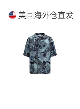 自营off-whiteOff- Viscose Pattern Men's Shirt - multicolor