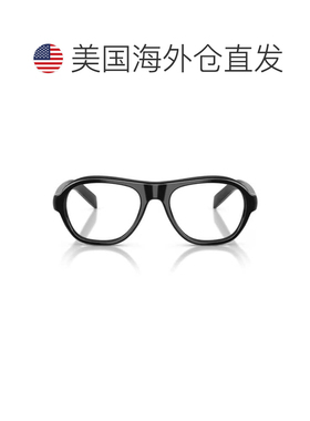 自营黑色Prada PR C12v醋酸纤维飞行员太阳镜-灰色 美国奥莱直发