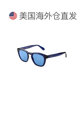 自营salvatore ferragamoFerragamo男女通用50mm太阳镜-透明蓝色