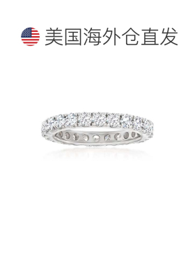 自营 Ross-Simons 14kt 白金钻石永恒戒指 - 白色 美国奥莱直发