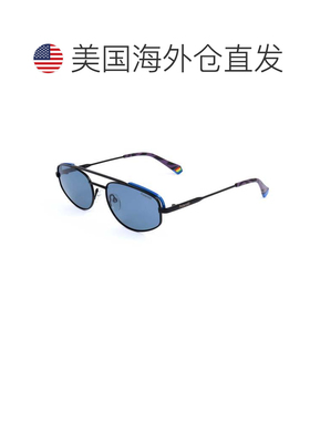 自营Polaroid Unisex 55mm Black Azure Sunglasses - black azur