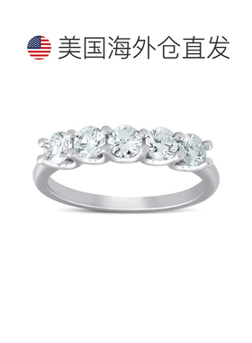 自营pompeii31 克拉五石 EX3 实验室制造钻石结婚戒指 14k 白金 E