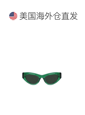 自营bottega veneta猫眼太阳镜，配加粗醋酸纤维镜框-黑色 美国奥