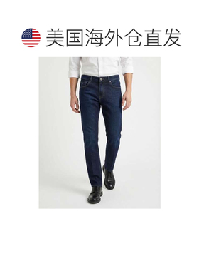 自营Peserico Cotton Straight-Leg Men's Jeans - navy blue 美
