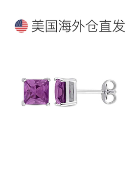 自营Mimi & Max 2ct TGW 仿亚历山大变石时尚耳环银 - 紫色 美国