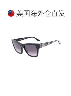 自营Guess Acetate Women's Sunglasses - black 美国奥莱直发