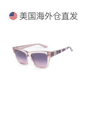 自营Guess Acetate Women's Sunglasses - beige 美国奥莱直发
