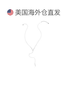 自营 Adornia .925 纯银水晶 V 项链配吊链 美国奥莱直发吊坠